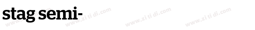 stag semi字体转换